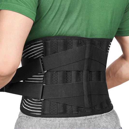 Breathable Lumbar Support Belt - Anti-Skid Back Brace for Men and Women, Lower Back Pain Relief