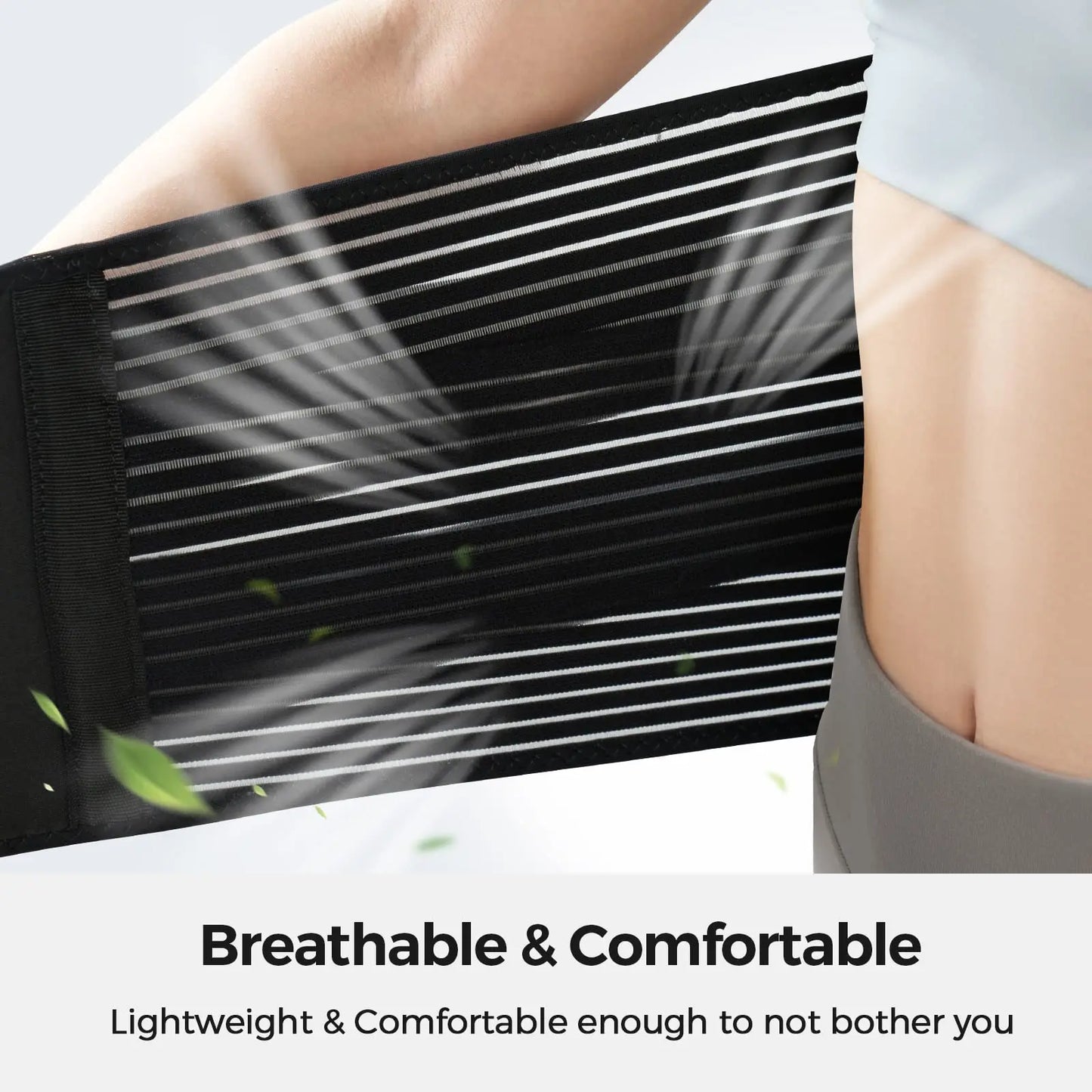 Breathable Lumbar Support Belt - Anti-Skid Back Brace for Men and Women, Lower Back Pain Relief